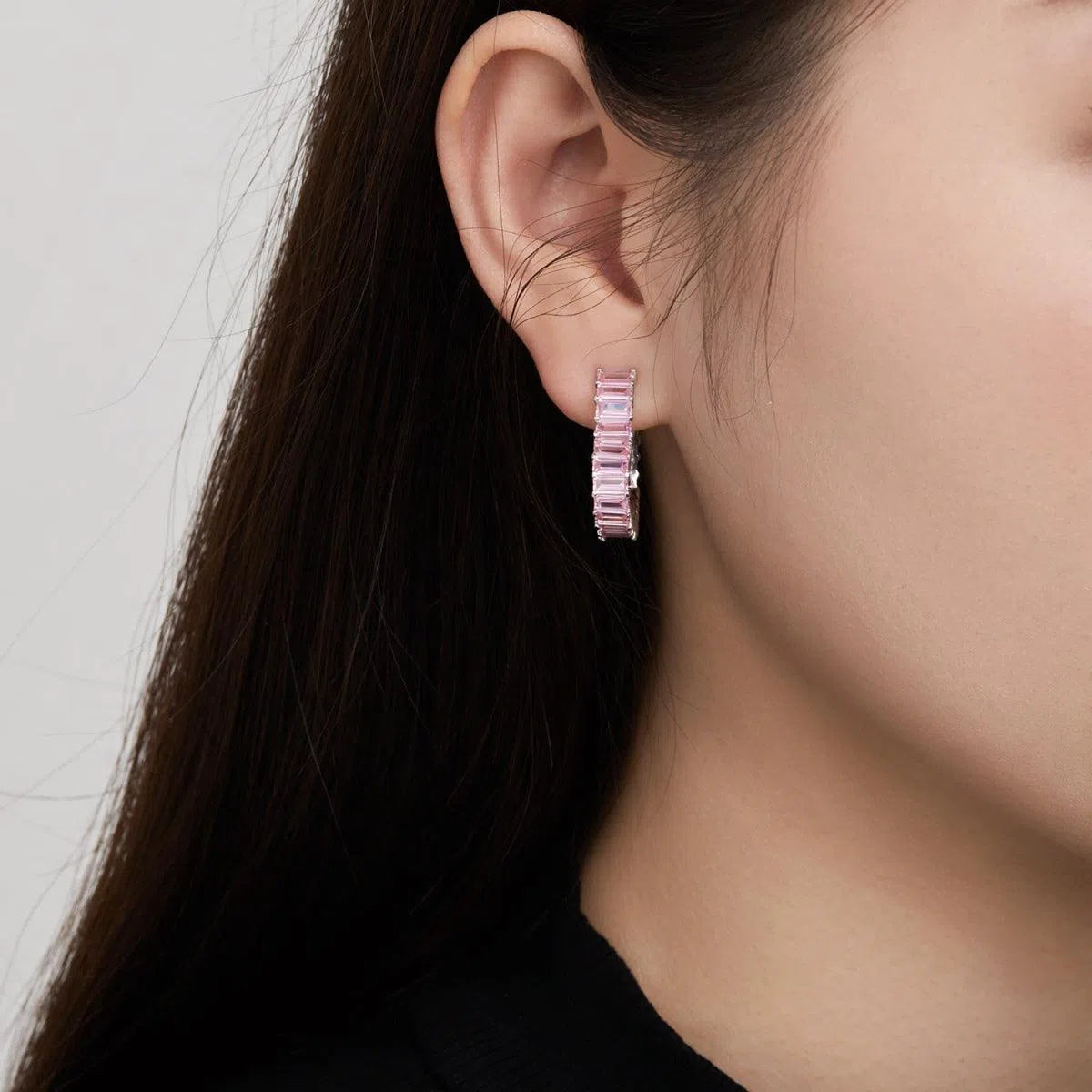 Veras pink heart earring-OrifineJewels