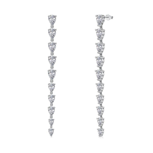 Veridian long clip earring-OrifineJewels