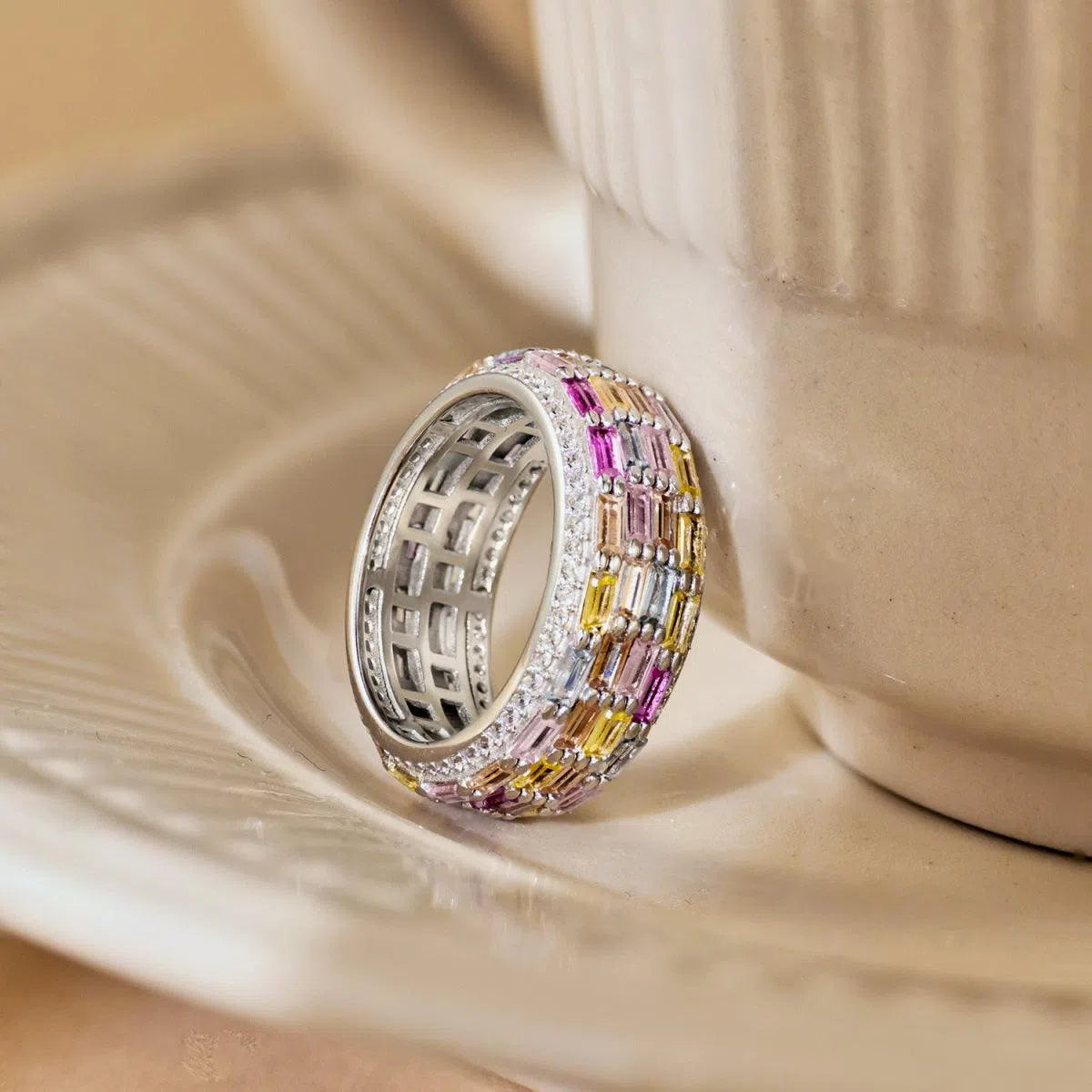 Verona cocktail round ring-OrifineJewels