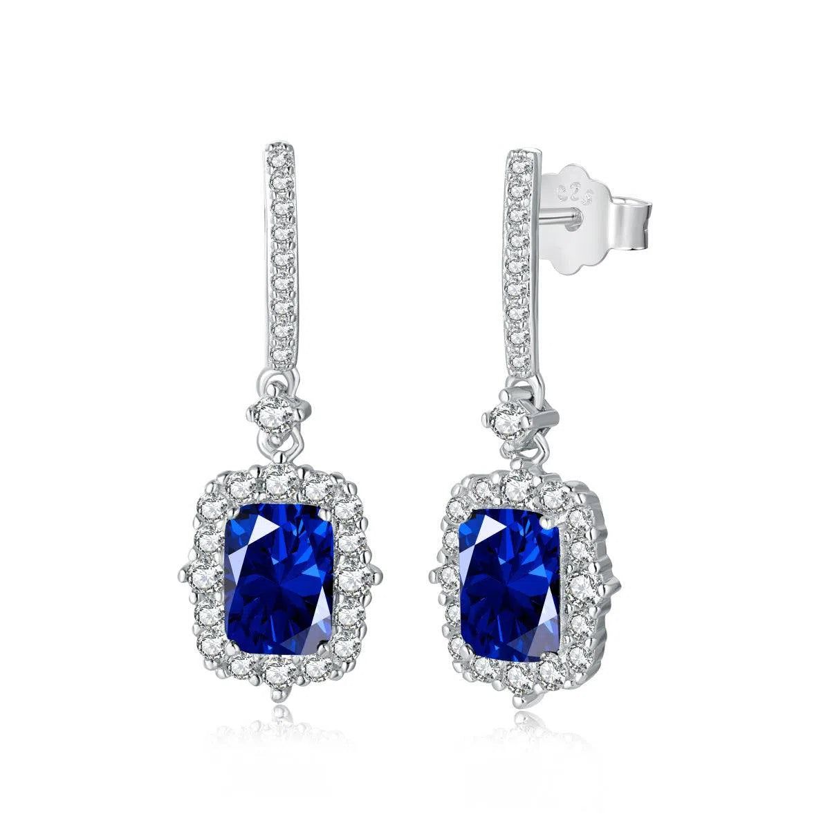 Viona blue drop earring-OrifineJewels