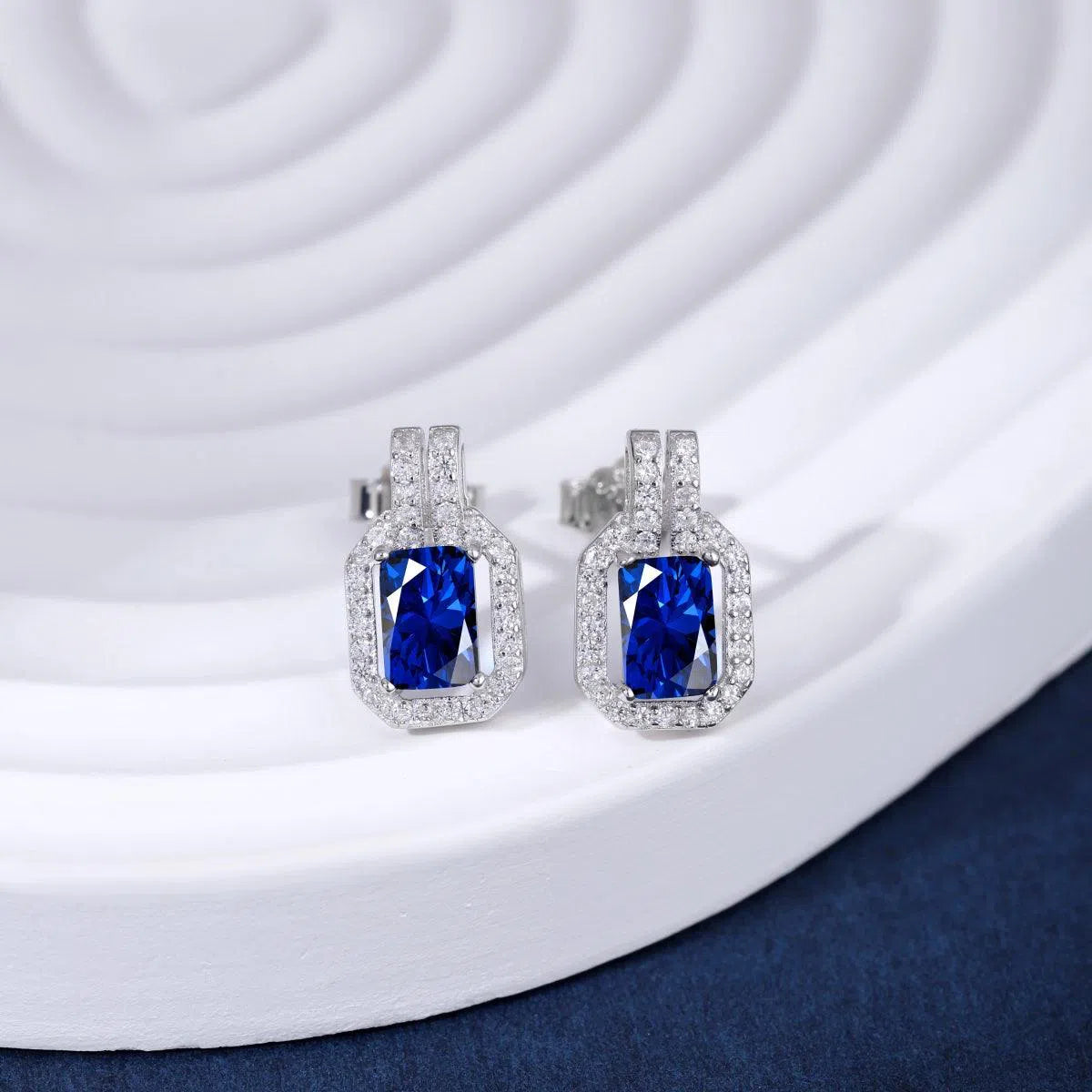 Viona blue studs-OrifineJewels