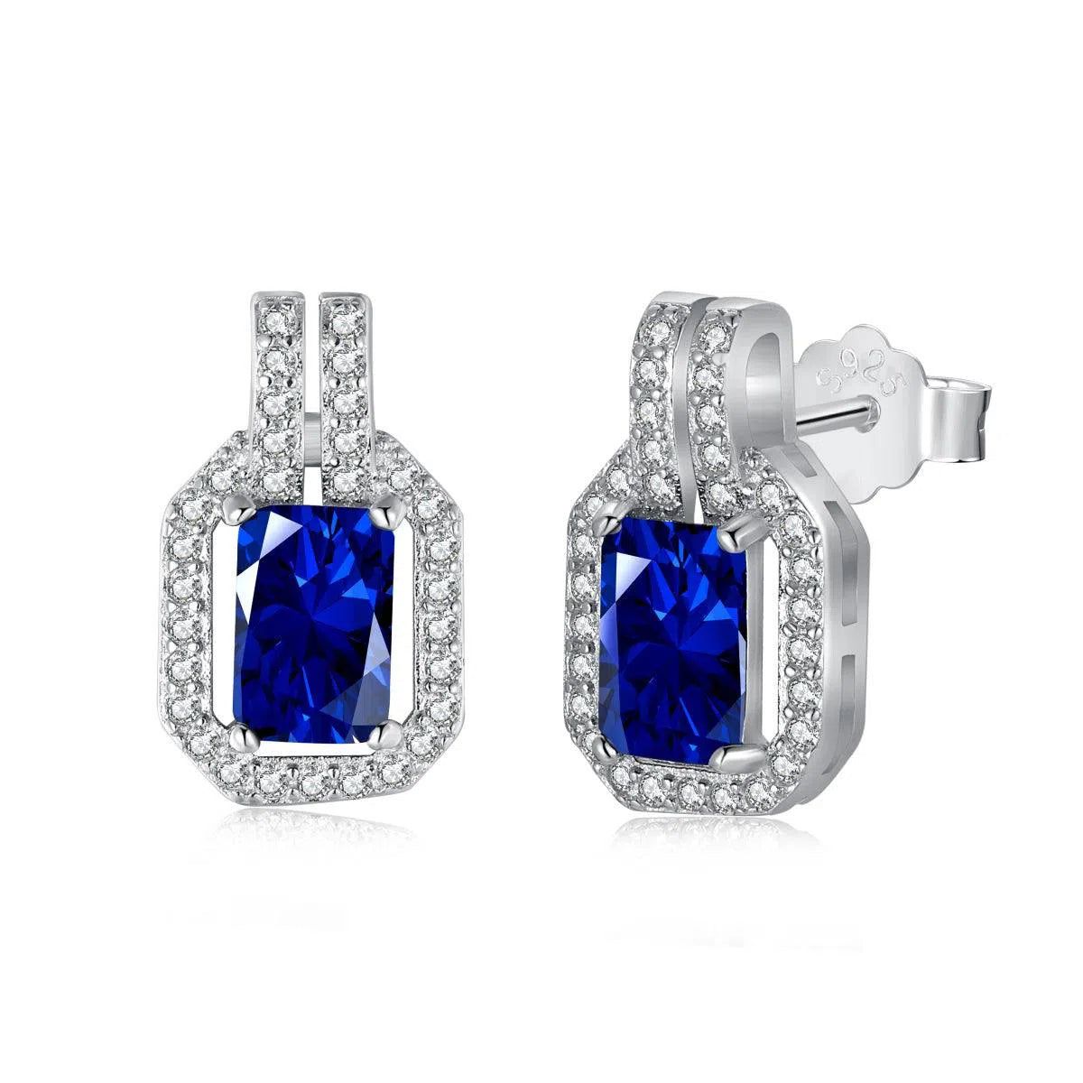 Viona blue studs-OrifineJewels