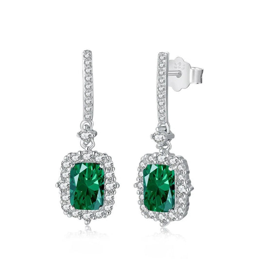 Viona green drop earring-OrifineJewels