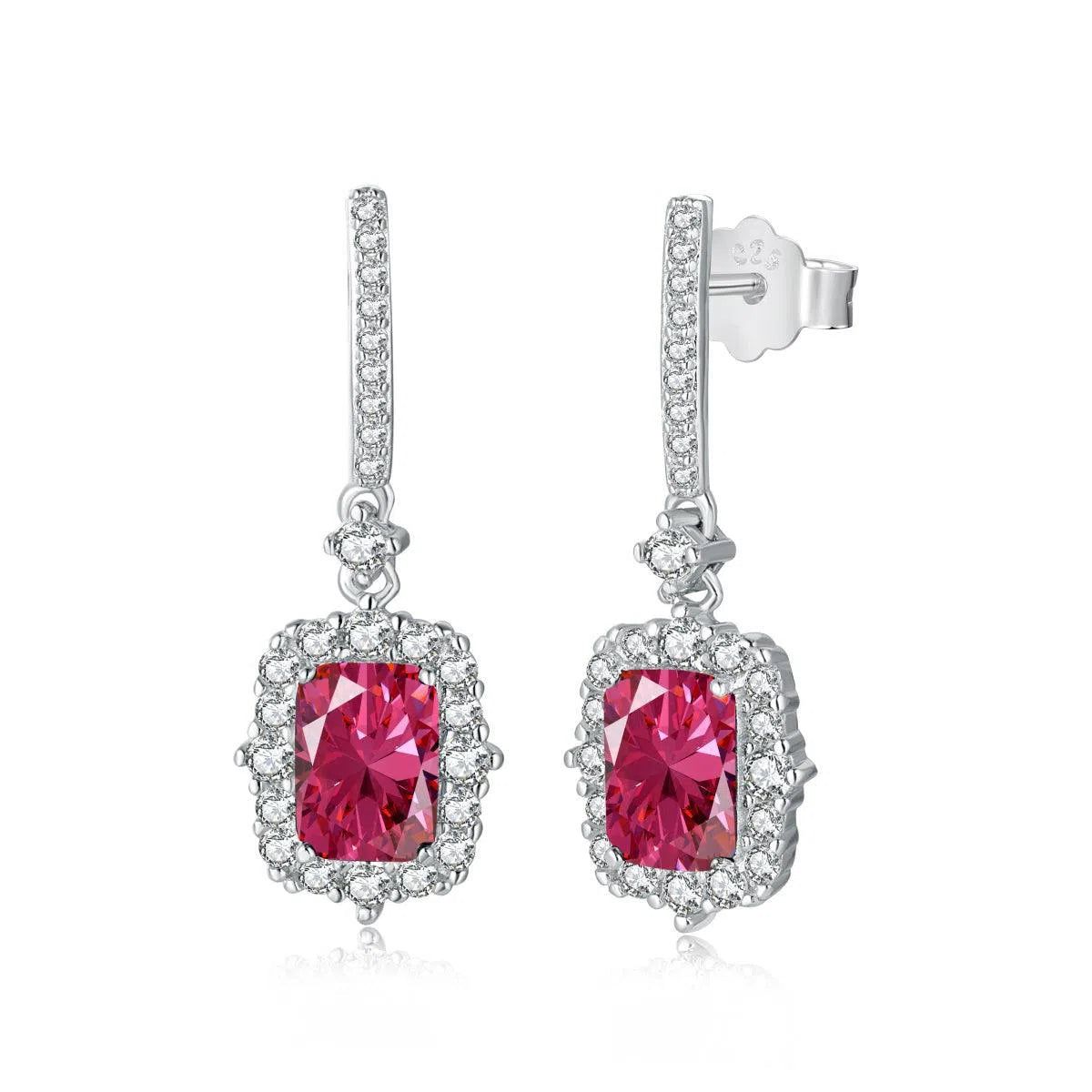 Viona red drop earring-OrifineJewels